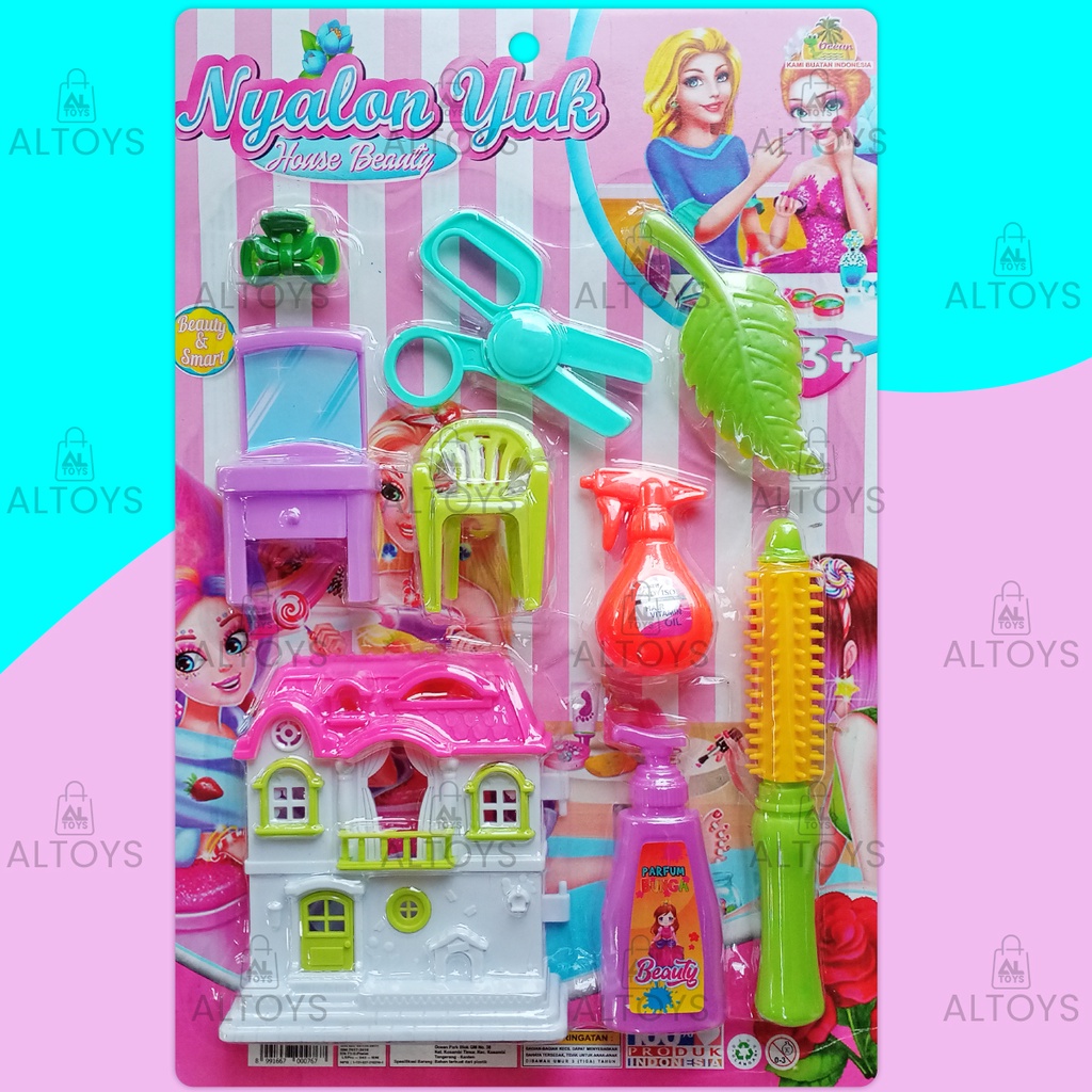 Mainan Alat Salon dan Rumah Villa Nyalon Yuk House Beauty OCT84014