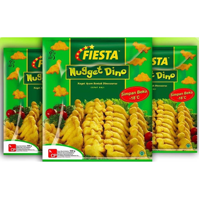 

FIESTA Nugget Dino [500g] / Naget Ayam bentuk Dino