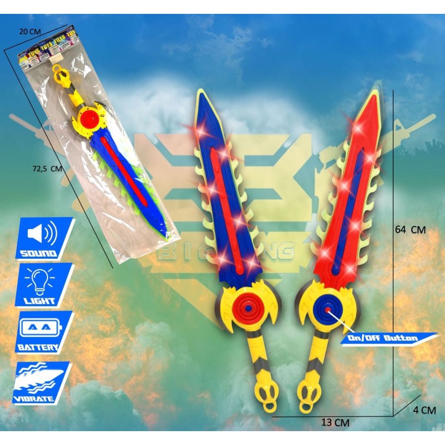 Mainan Anak Orb Sword Super Hero Ultra Blade Sword Plastik (Murah)