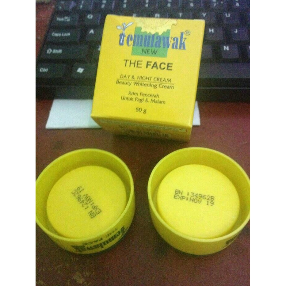 cream temulawak day &amp; night the face paket krim siang malam original ada bpom nya ori