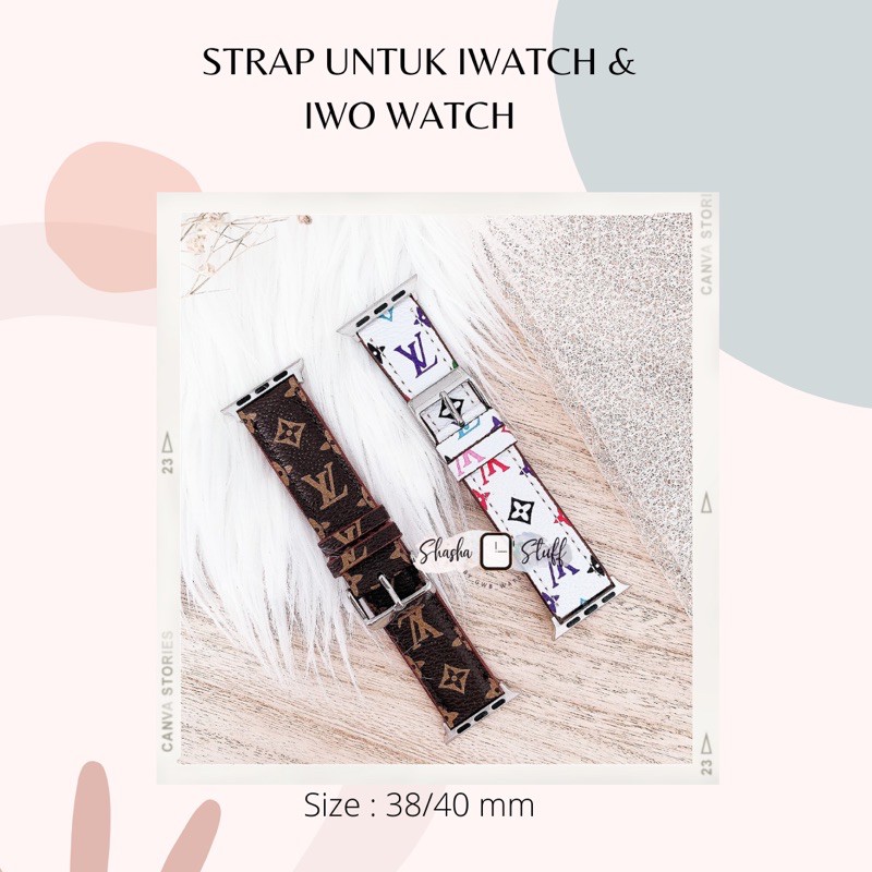 STRAP KULIT / LEATHER FOR IWATCH &amp; ANDROID