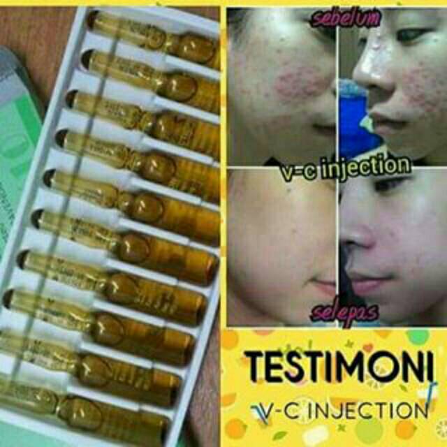 Vc Vc Injection Original 1 Box Serum Vitamin C Pemutih Wajah Dan Tubuh Indonesia