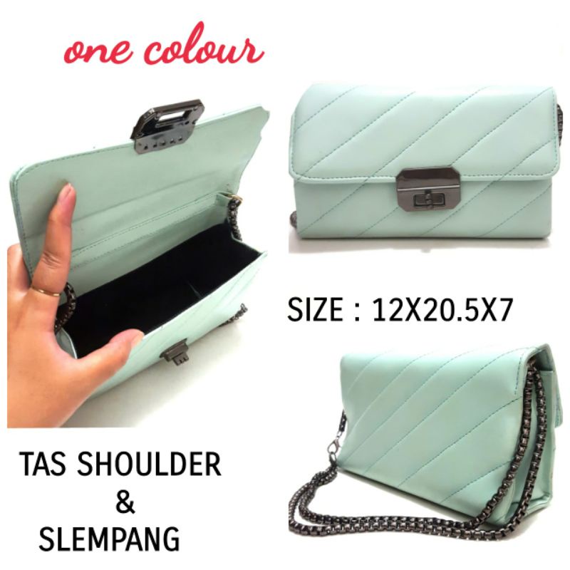 SHOULDER BAG DAN SLING BAG WANITA WARNA TOSCA 1RUANG TERMURAH