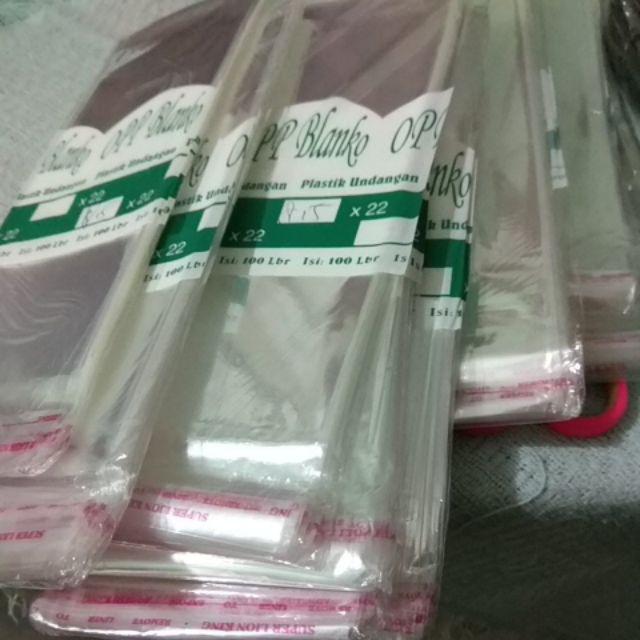 Plastik Undangan Opp 8.5 X 22