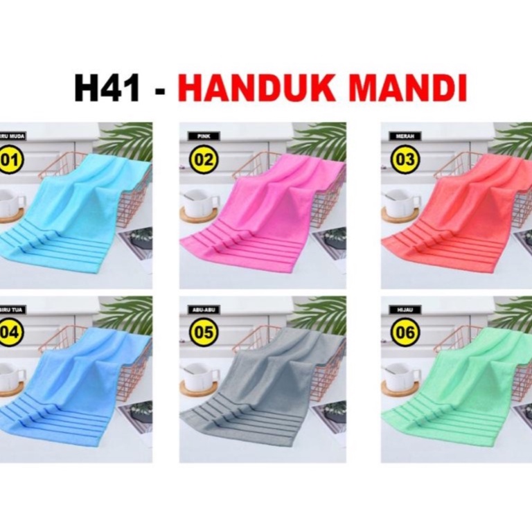 ATB Handuk Microfiber Stripe Bayi Lembut Tebal Tanggung Uk 50 x 100 Termurah