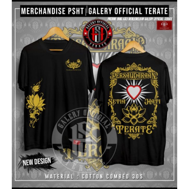 KAOS PSHT-KAOS TERATE-KAOS BUNGA TERATE EMAS-KAOS DISTRO