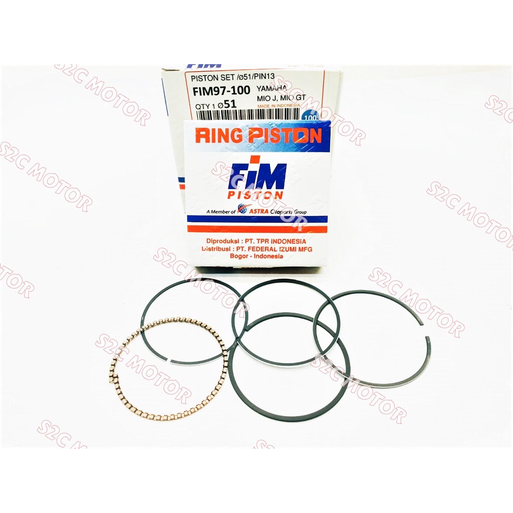 PISTON KIT MIO J MIO GT MIO SOUL GT FIM97 FIM 97 PIN 13-1