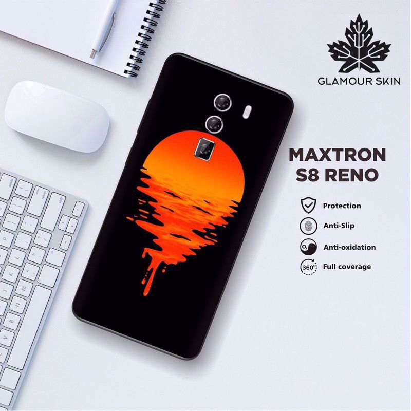 *(Dapat2PCS)* MAXTRON S8 RENO Garskin Case/Stiker Protector Motif SUNSET