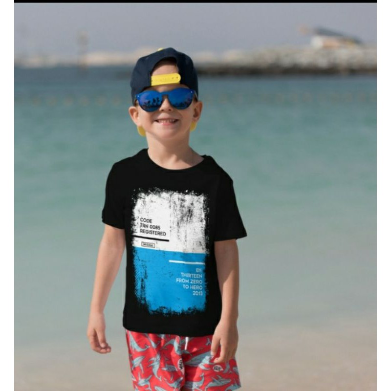 Kaos Anak Tanggung usia 7-10  tahun thirteen xxl-2