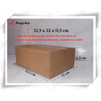 Ukuran Besar Kardus Box Karton Uk 32 5 22 11 5cm Untuk Mic Semua Speaker Semua Mouse Semua Dll Shopee Indonesia