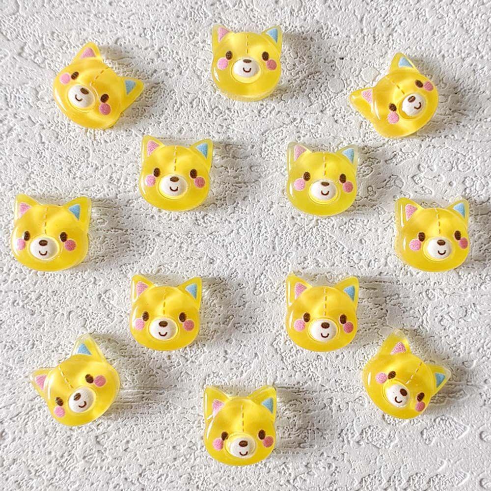 Mxbeauty Kartun Perhiasan Kuku Fashion 20 Pcs Ponsel Patch Manicure Dog Bunny Bear Dekorasi Kuku
