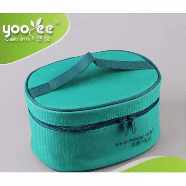 LUNCH BOX + LUNCH BAG YOOYEE TYPE 591 ( Tas foil dan kotak bekal ) S1