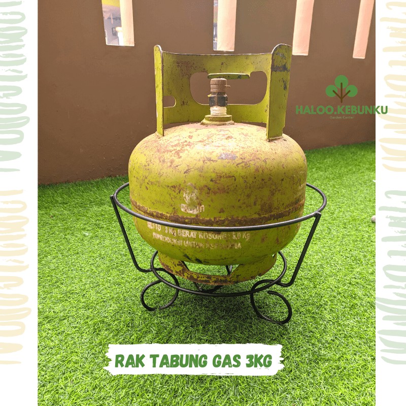 Rak Tabung gas  elpiji 3kg bahan besi kokoh, lantai anti karat