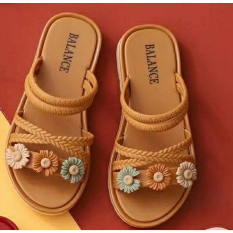 Sandal Jelly Anak Variasi Bunga Daisy