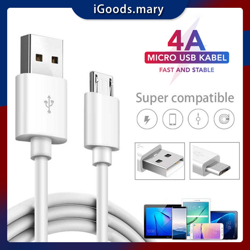 4A Kabel Micro Usb Android Universal Fast Charging Kabel XIAOMI OPPO VIVO Line