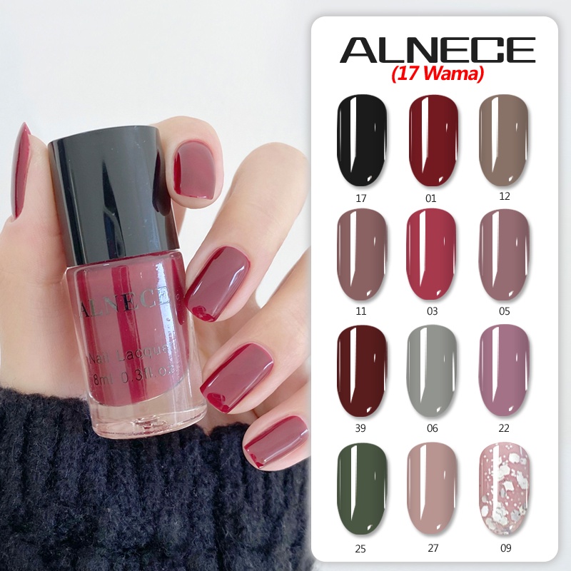 ALNECE 【Bisa Sholat✔️】 40 WARNA KUTEK/kutek peel off kutek/HALAL KUTEKS/cat kuku halal muslimah Gel Nail polish