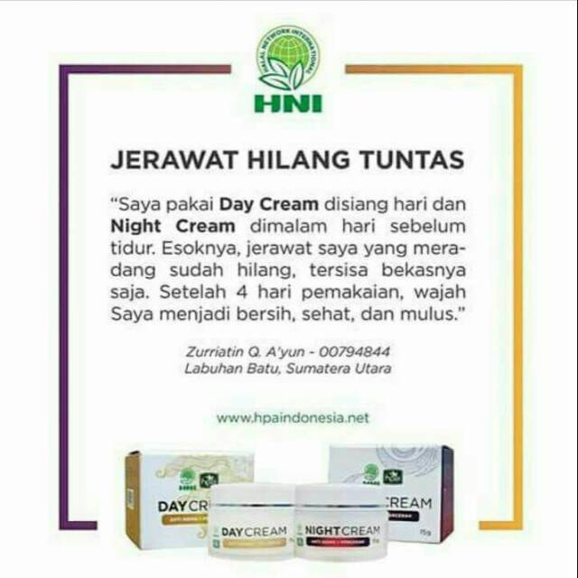 Day cream dan night cream HPAI