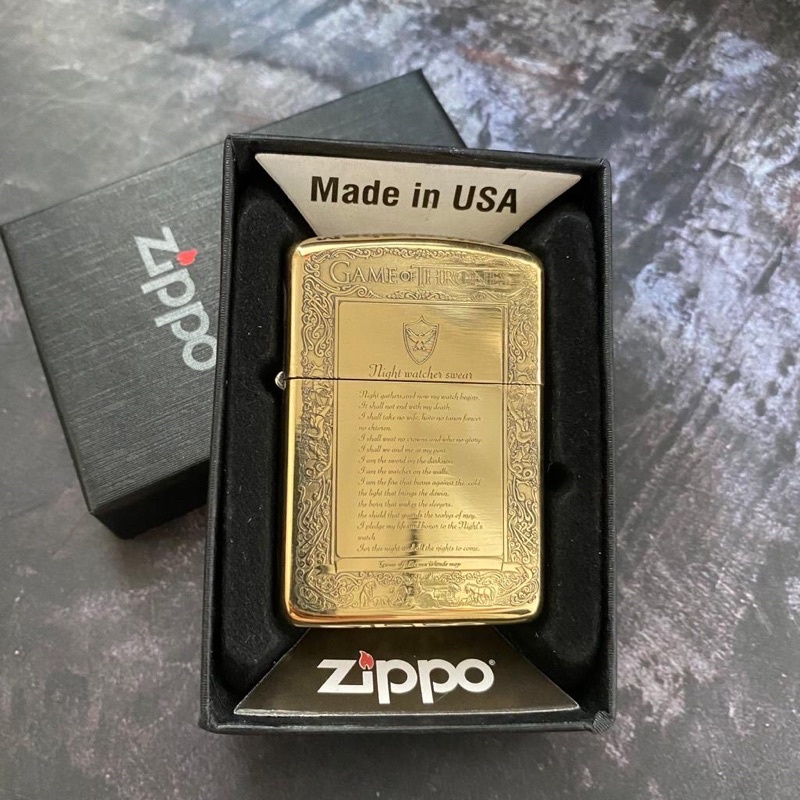 Korek Api Zippo Game Of Thrones Gold / Korek Api Unik / Korek Api premium