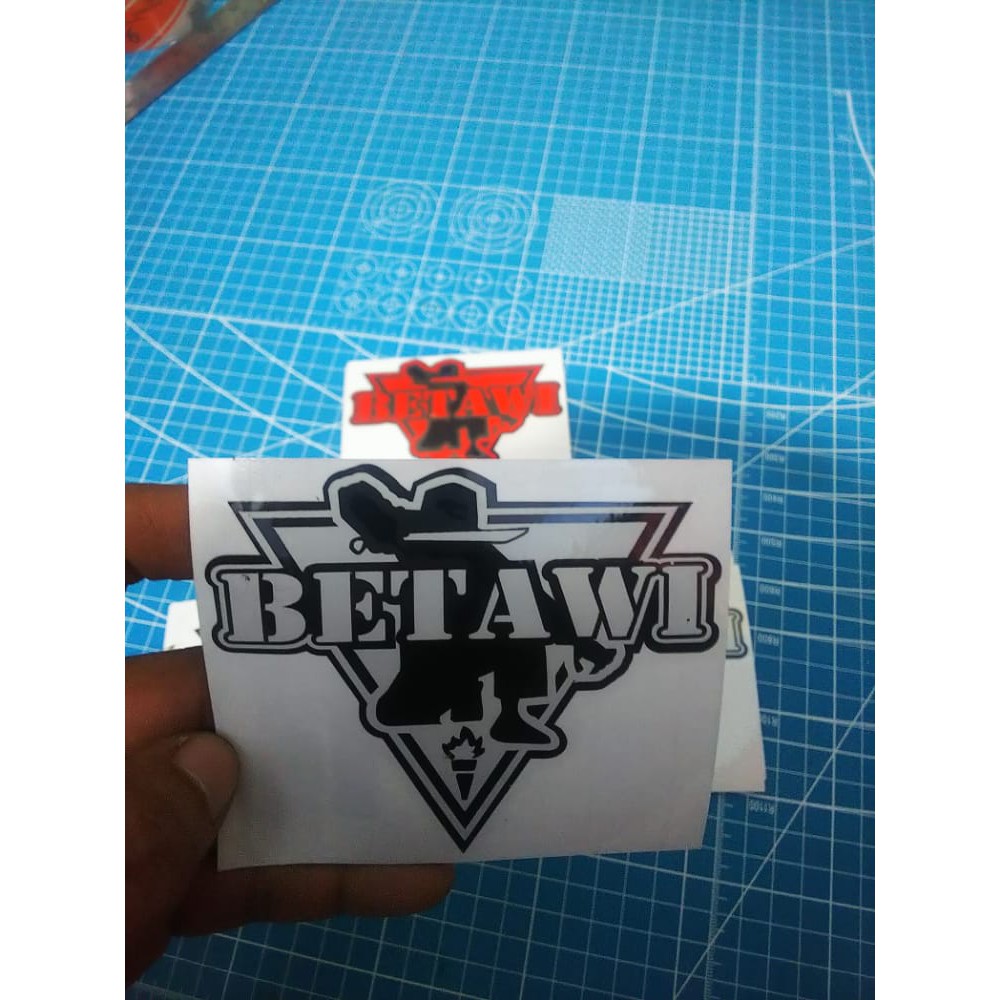 Sticker cutting betawi pitung cuting stiker murah (A31) stiker betawi