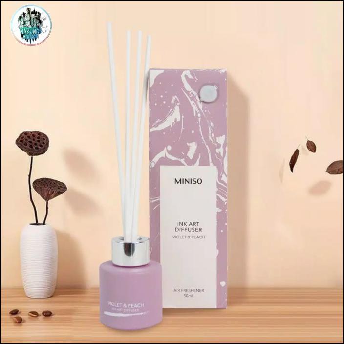 Jual Miniso Ink Art Diffuser Pengharum Ruangan 50Ml Violet Peach