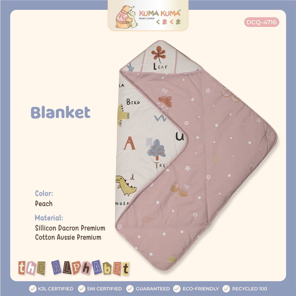 Kuma-Kuma Baby Blanket Selimut Topi Bayi