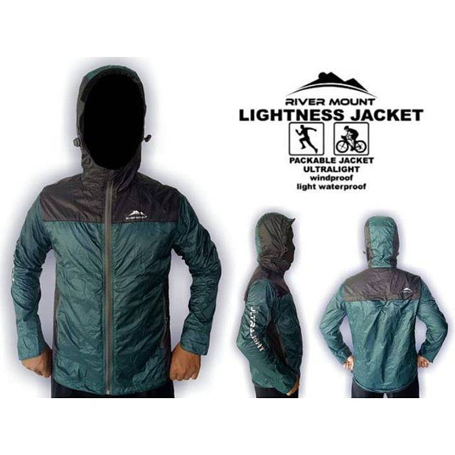 Jaket running rivermount bahan lembut