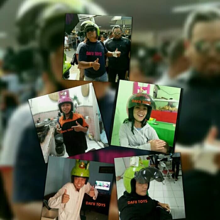 SALE Helm Retro Bogo Tabung Gas LPG 3KG SNI - Hijau & Pink - Hijau