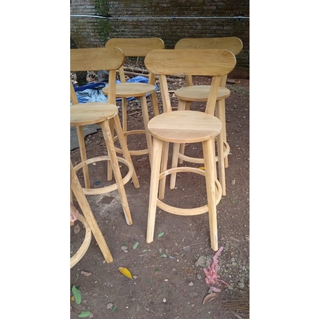 ARCADIA BAR STOOL | KURSI BAR KAYU JATI