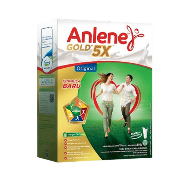 Promo Harga Anlene Gold Plus 5x Hi-Calcium Original 650 gr - Shopee