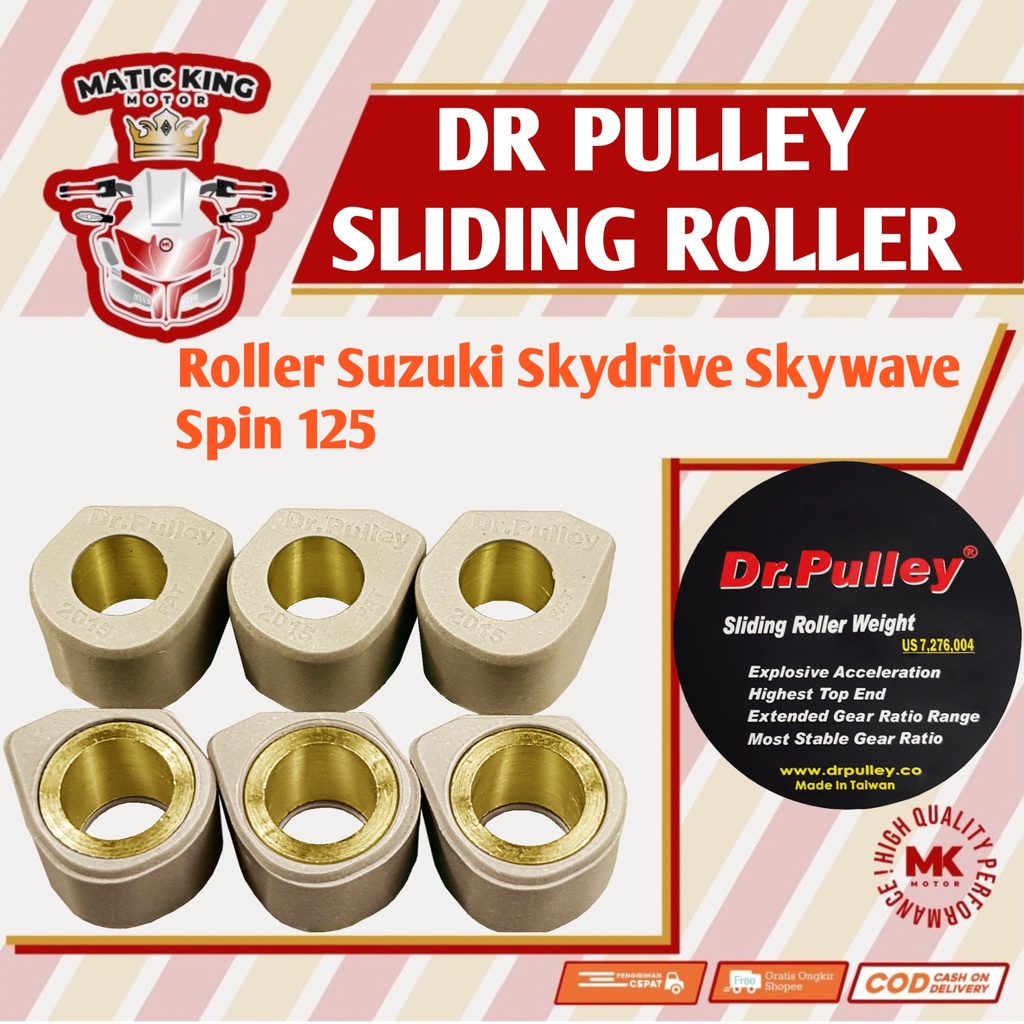 Sliding Roller Suzuki Skydrive Skywave Spin 125 DR PULLEY 09 gr 10 11 12 13 14 15 16 17 18 19