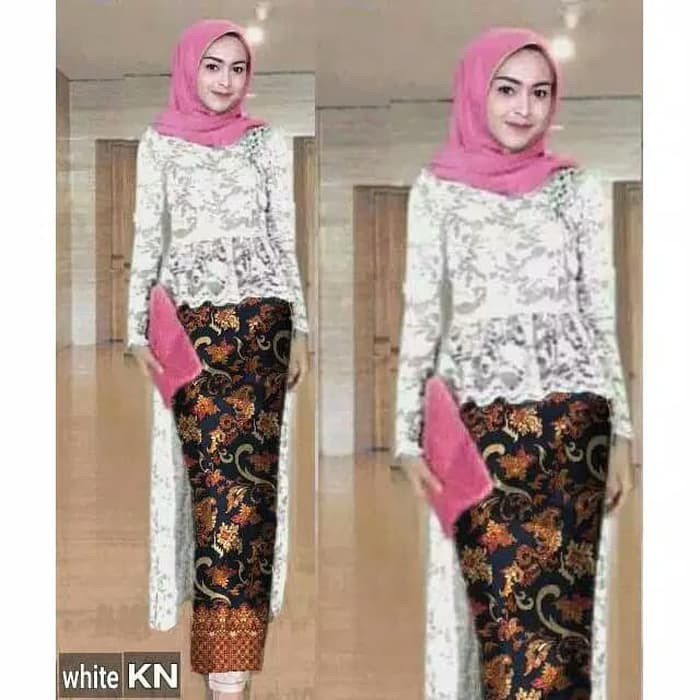 set kebaya muslimah/kebaya wisuda modern/remaja/resmi/dres murah/gaun pesta batik/seragam pagar ayu