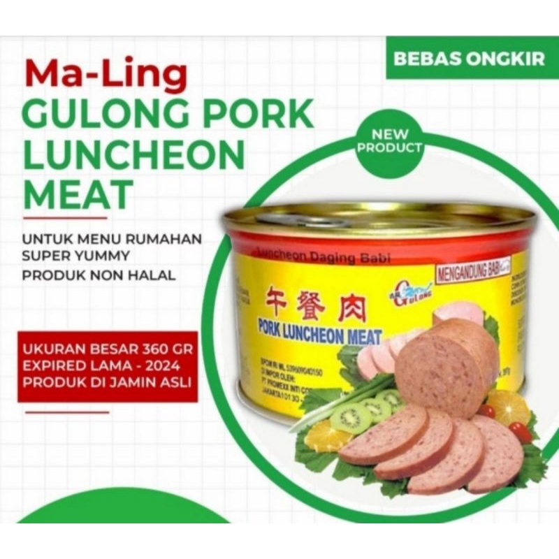 maling gulong besar gulong pork luncheon meat 397gr