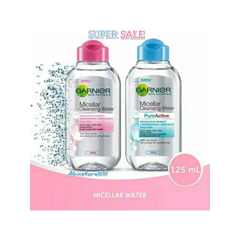 Garnier Micellar Water 125 ml ( Original 100%)