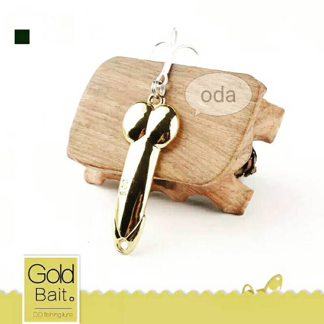 Gold Spoon metal fishing lure hard bait with hook umpan pancing jig