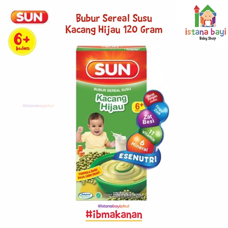 SUN Bubur Sereal Susu Beras Merah 120 gram/Bubur Mpasi anak