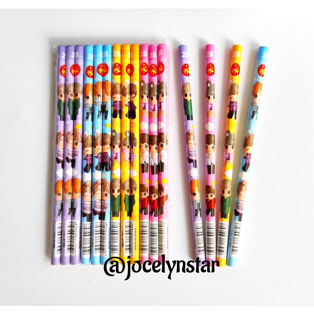 

Pensil 2b/ pensil k-pop/ pencil kpop/ pensil kayu/ pensil karakter