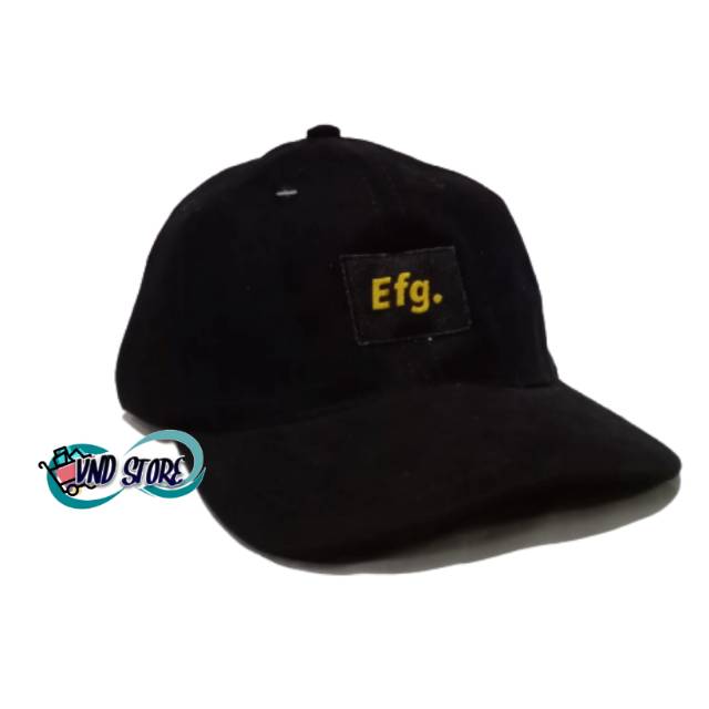 Topi Baseball Distro Branded Efg Hitam
