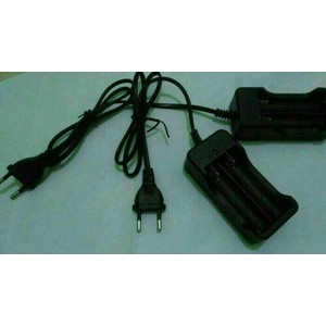 Charger batre/baterai 18650- charger 2 slot kabel