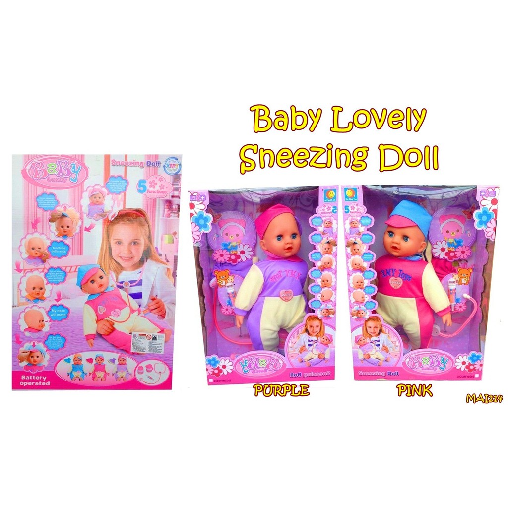 MAI214 MAINAN BONEKA LOVELY SNEEZING DOLL