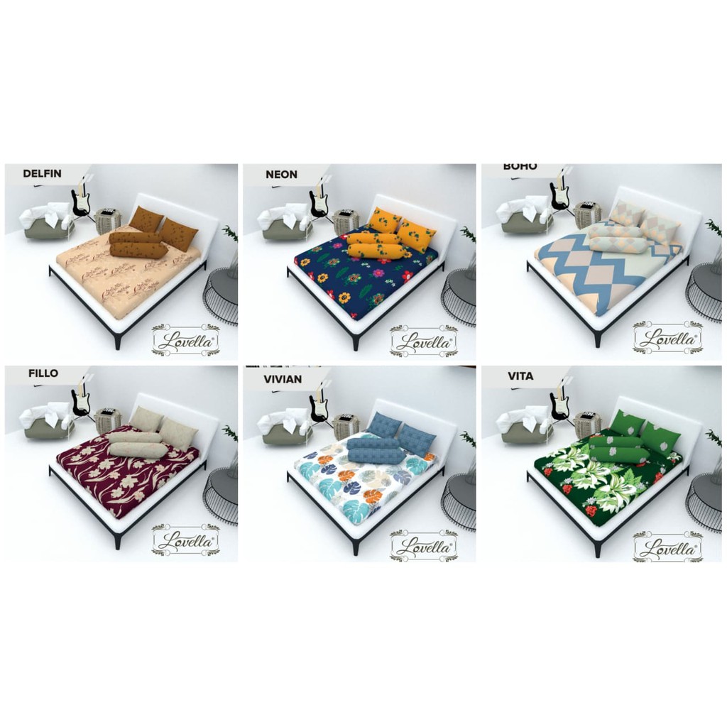 Sprei Lovella Ukuran KING Dan QUEEN - Variasi