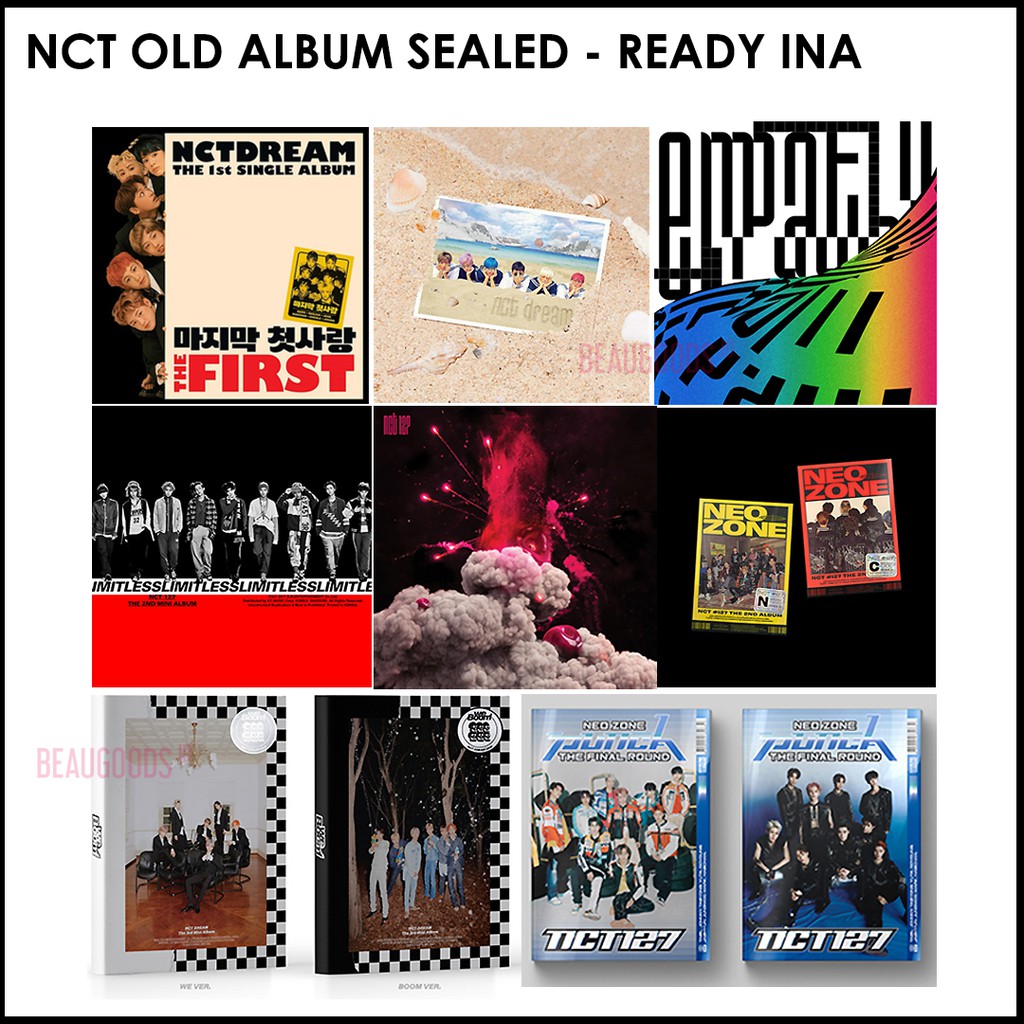 NCT OLD ALBUM SEALED: MFAL/ WE YOUNG/ EMPATHY/ LIMITLESS/ CHERRY BOMB/ WE BOOM/ NEO ZONE/KIHNO ALBUM