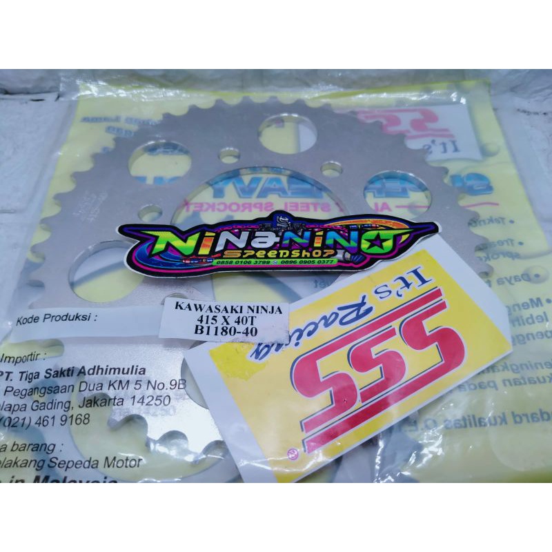 Gear Belakang SSS 415 Ninja R/RR 38,40,42