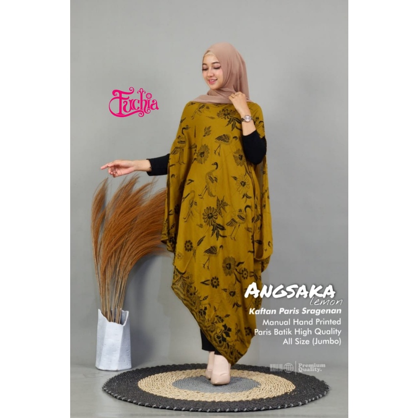 ANGSAKA Kaftan Batik Wanita Paris Asli Batik Sragenan Halus Murah