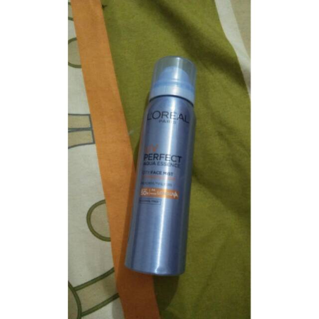 L'OREAL PARIS UV PERFECT AQUA ESSENCE CITY FACE MIST UV PROTECTOR dengan SPF 50+|PA++++LONGUVA