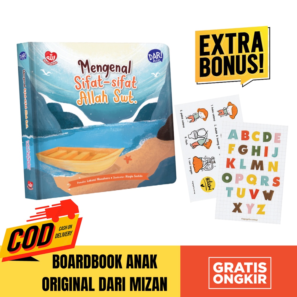 Boardbook Mizan - Seri Aku Cinta Allah : Mengenal Sifat-sifat Allah SWT.