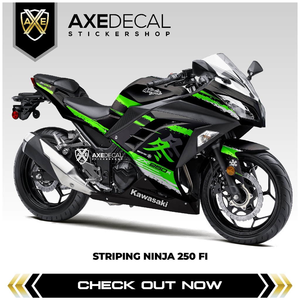 Striping Ninja 250 Fi Livery Winter / Stiker Motor Kawasaki Ninja / Stock Decals