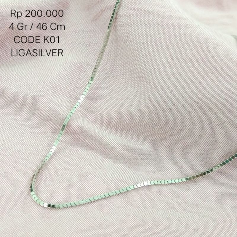 Kalung perak pria silver 925
