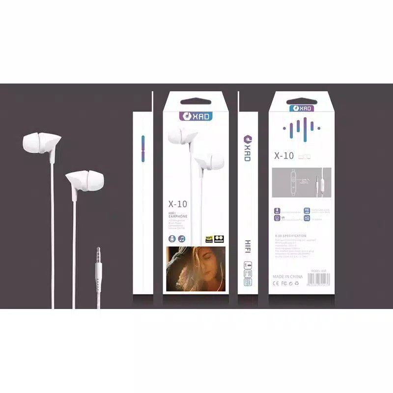 Hf Headset Handsfree  Earphone XRD X-10Super Bass