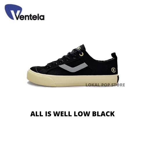 Sepatu Ventela All Is Well Low Black - Ventela x Evil x Gading Marten - Ventela Shoes Original