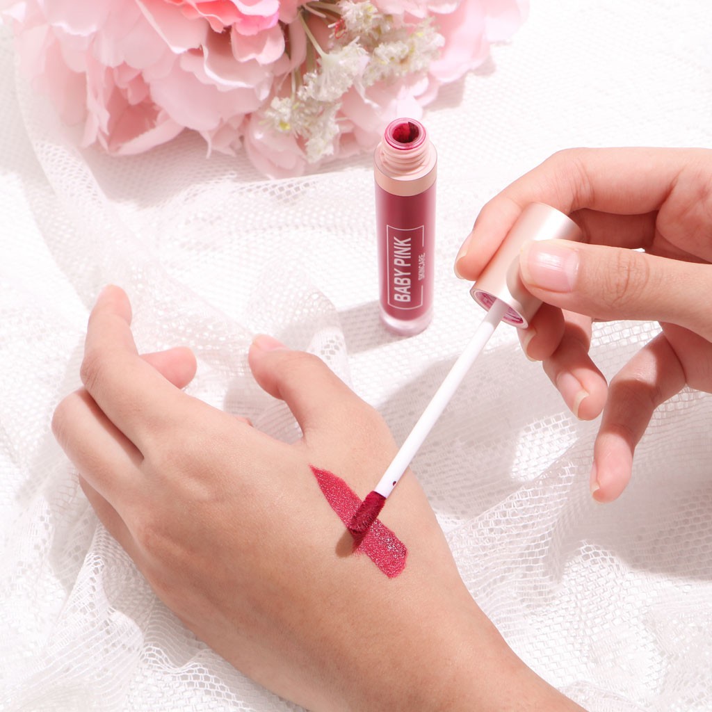 Baby Lip Wine Shoot Lipstik Baby Pink Skincare Aman Original Resmi BPOM